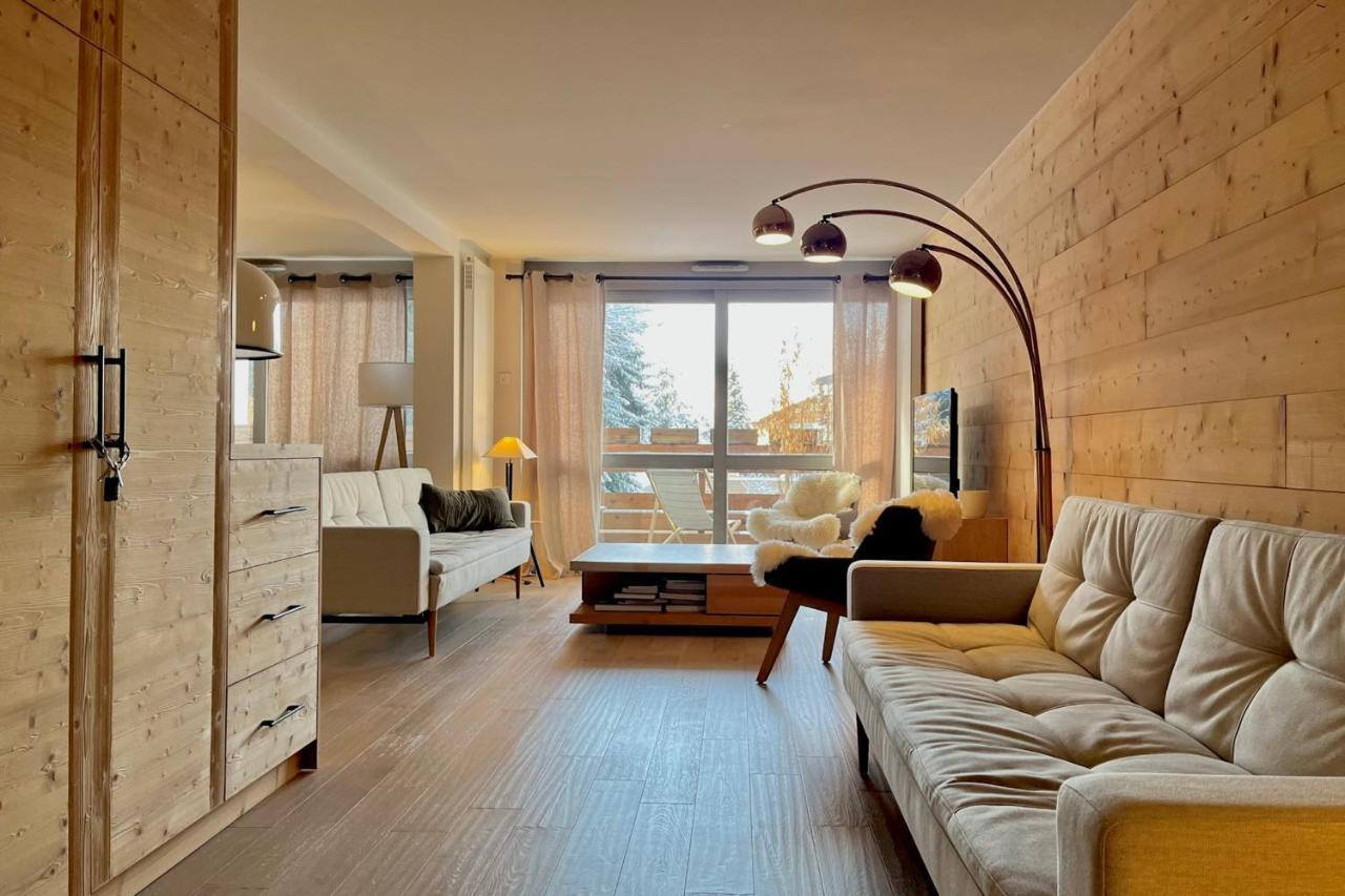 Modern Apt At The Foot Of The Slopes In Megeve Ngoại thất bức ảnh
