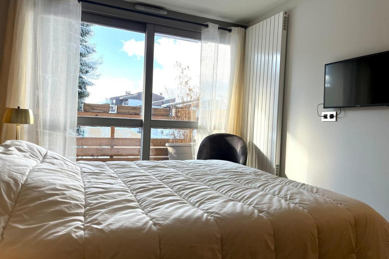 Modern Apt At The Foot Of The Slopes In Megeve Ngoại thất bức ảnh